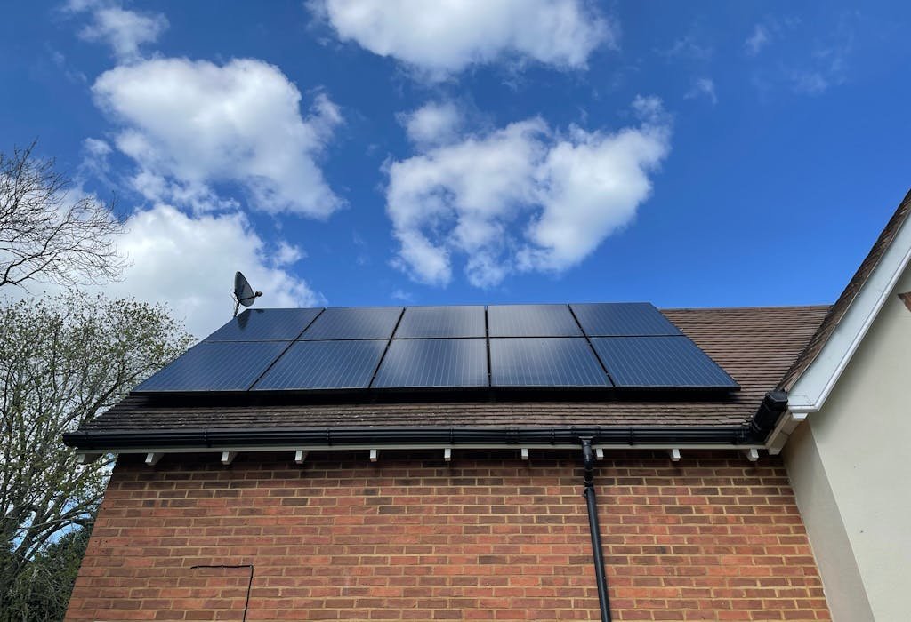 blue dark solar panels